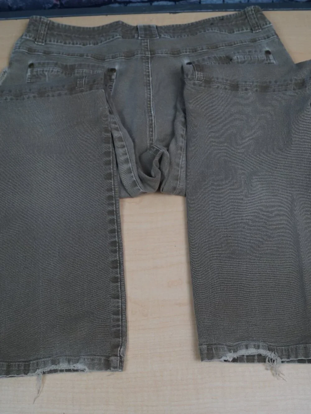 Kuhl Kanvus Jeans Khaki Stretch Canvas Articulated Knees Hiking Mens 36 x 31